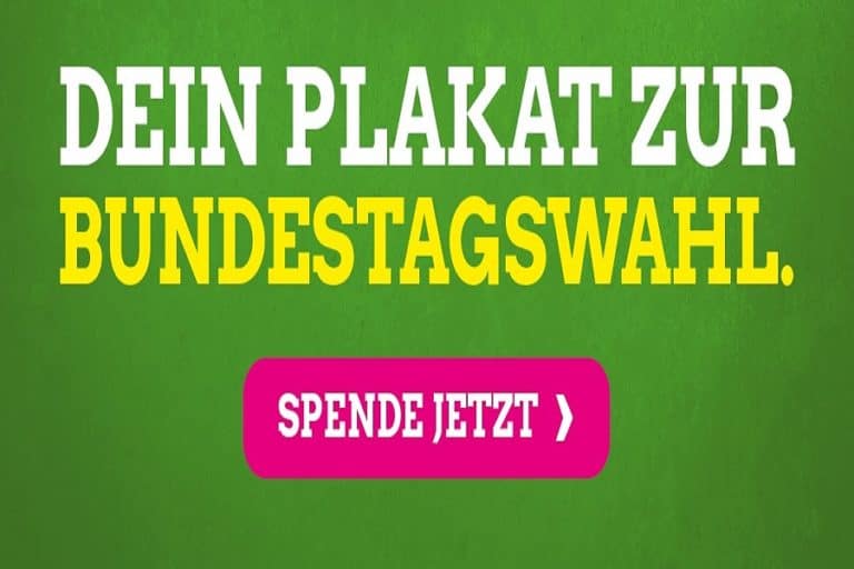 SPENDET EIN PLAKAT FÜR EUREN WAHLKREIS!